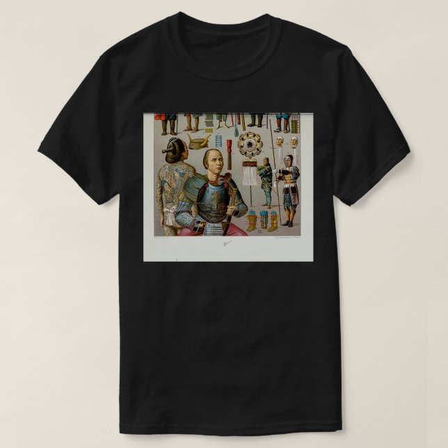 T-shirt Armes et accessoires de mode japonais anciens 4 (Design devant)