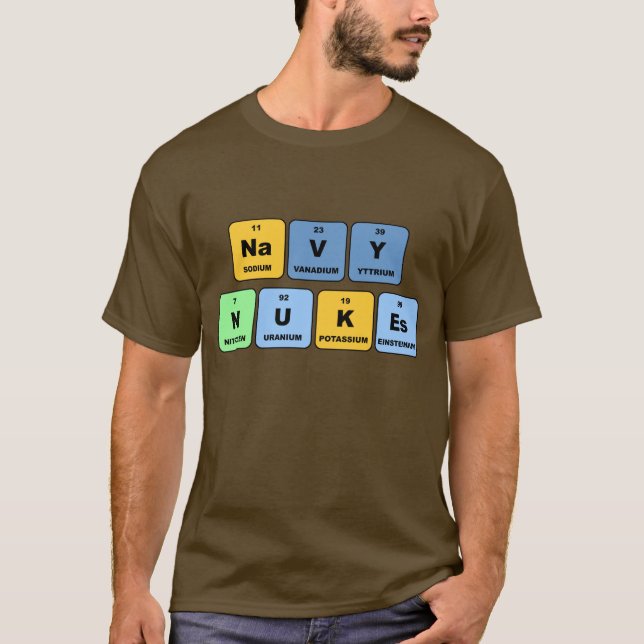 T-shirt Armes nucléaires élémentaires de marine (Devant)