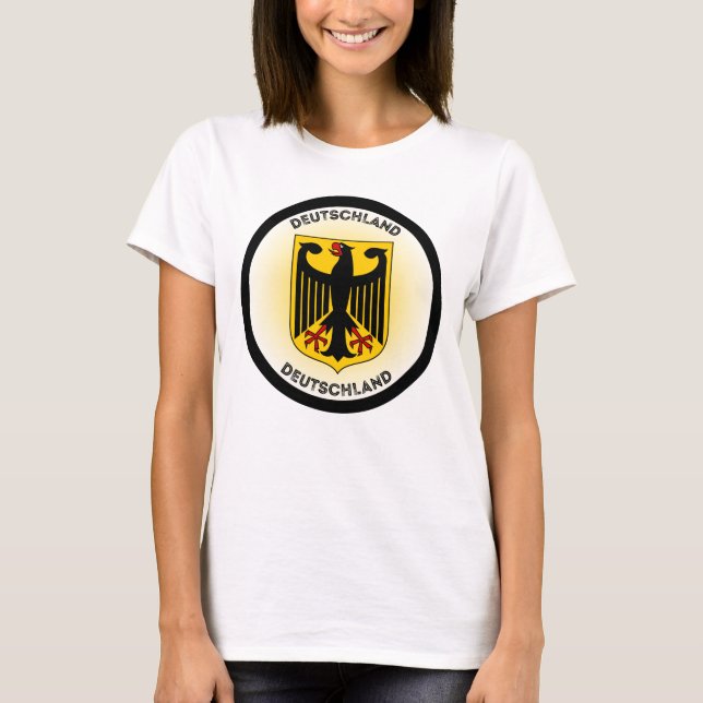 T-shirt Armoiries d'Allemagne en forme de cercle (Devant)