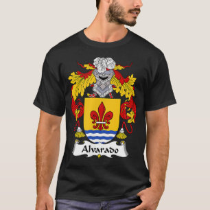 T-shirt Armoiries d'Alvarado Armoiries de la famille Crest