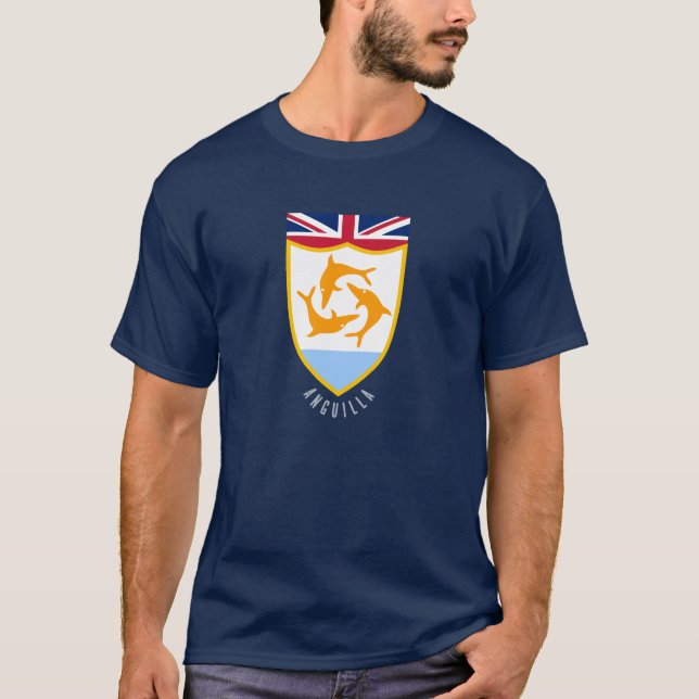 T-shirt Armoiries d'Anguilla (Devant)