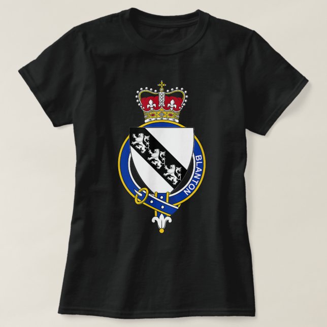 T-shirt Armoiries de Blanton Family Crest (Design devant)