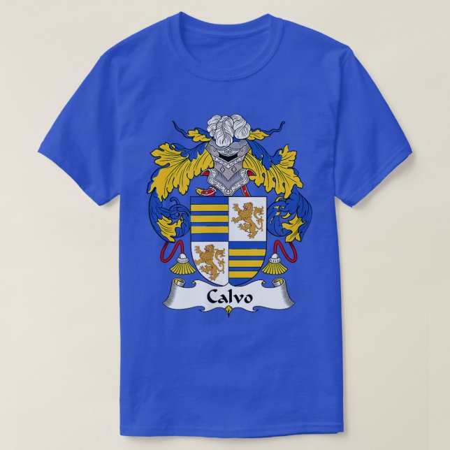 T-shirt Armoiries de Calvo - Armoiries de la famille (Design devant)