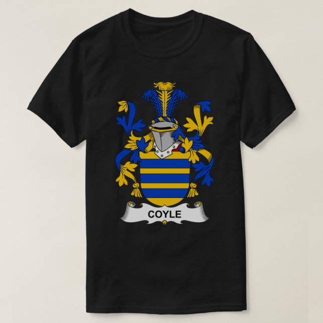 T-shirt Armoiries de Coyle Family Crest (Design devant)