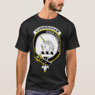 T-shirt Armoiries de Cunningham Famille Crest