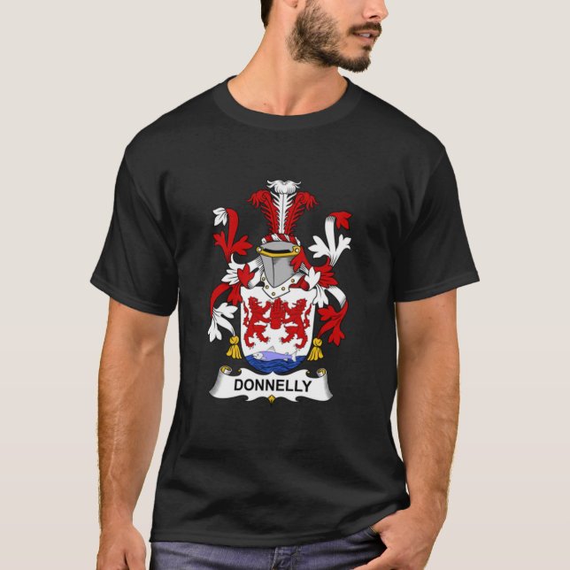 T-shirt Armoiries de Donnelly - Chemise de crête de famill (Devant)