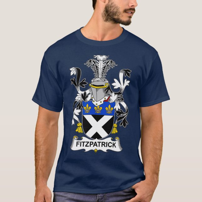T-shirt Armoiries de Fitzpatrick Armoiries de la famille (Devant)