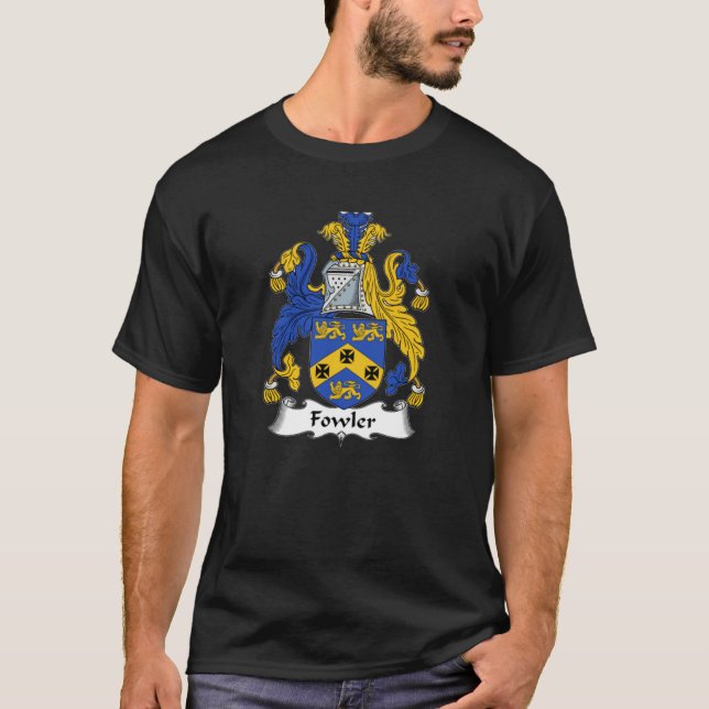 T-shirt Armoiries de Fowler Fowler Family Crest (Devant)