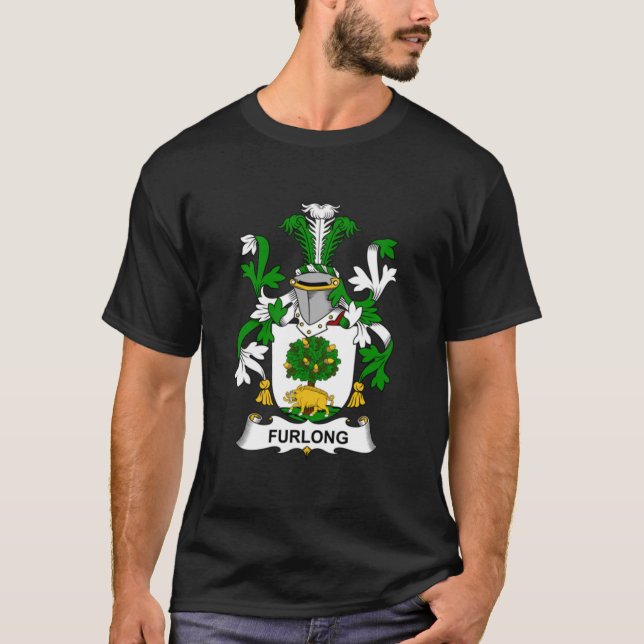 T-shirt Armoiries de Furlong - Chemise en Crête de Famille (Devant)