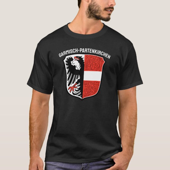 T-shirt Armoiries de Garmisch-Partenkirchen, Allemagne (Devant)