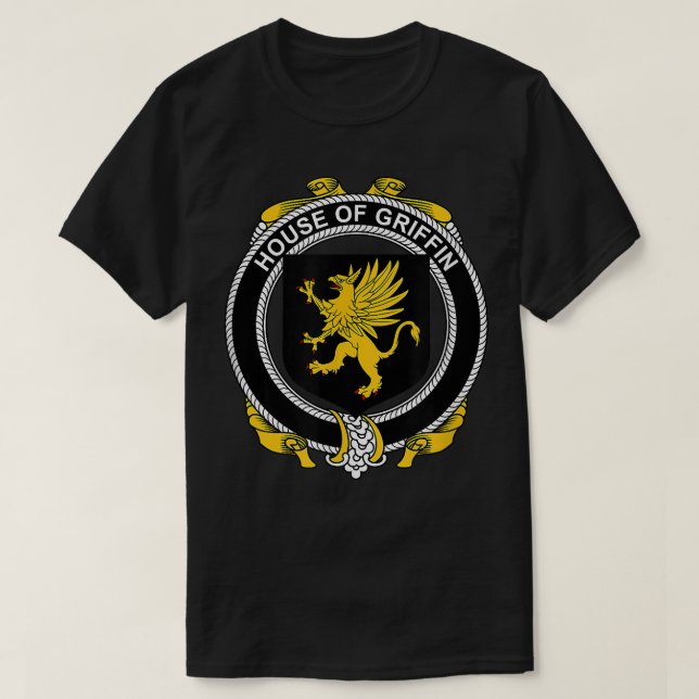 T-shirt Armoiries de Griffin Armoiries de la famille Crest (Design devant)
