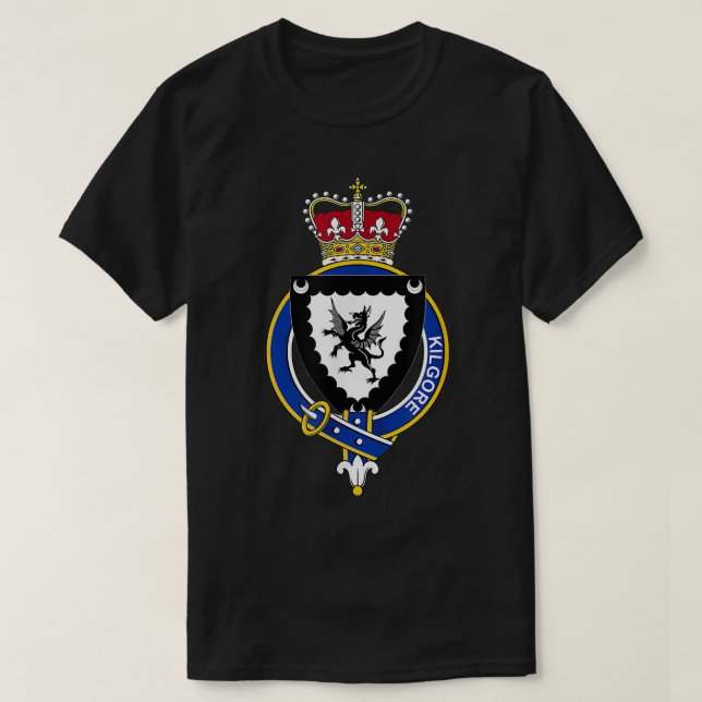 T-shirt Armoiries de Kilgore Famille Crest  (Design devant)
