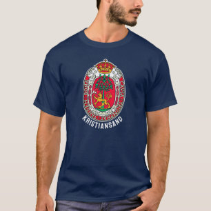 T-shirt Armoiries de Kristiansand, NORVÈGE