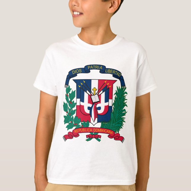 T-shirt Armoiries de la République dominicaine (Devant)