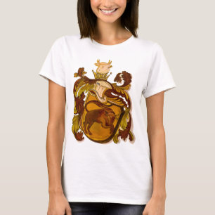 T-shirt Armoiries de l'Allemagne vintage, Brown et du Taur