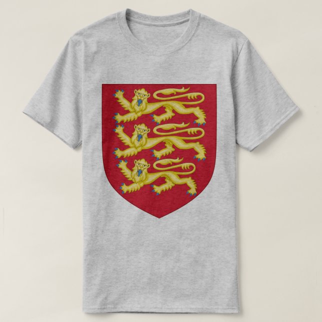 T-shirt Armoiries de l'Angleterre - Le roi Richard le prem (Design devant)