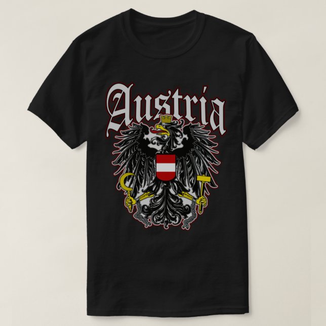 T-shirt Armoiries de l'Autriche Aigle autrichien Oesterrei (Design devant)