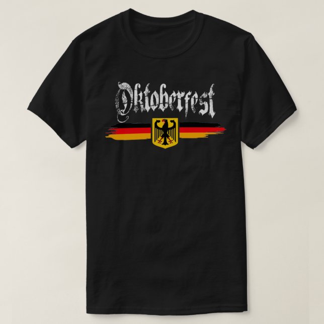 T-shirt Armoiries de l'Oktoberfest Drapeau allemand pour h (Design devant)