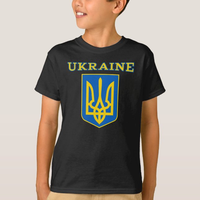 T-shirt Armoiries de l'Ukraine (Devant)