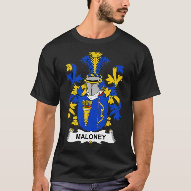 T-shirt Armoiries de Maloney Famille Crest (Devant)