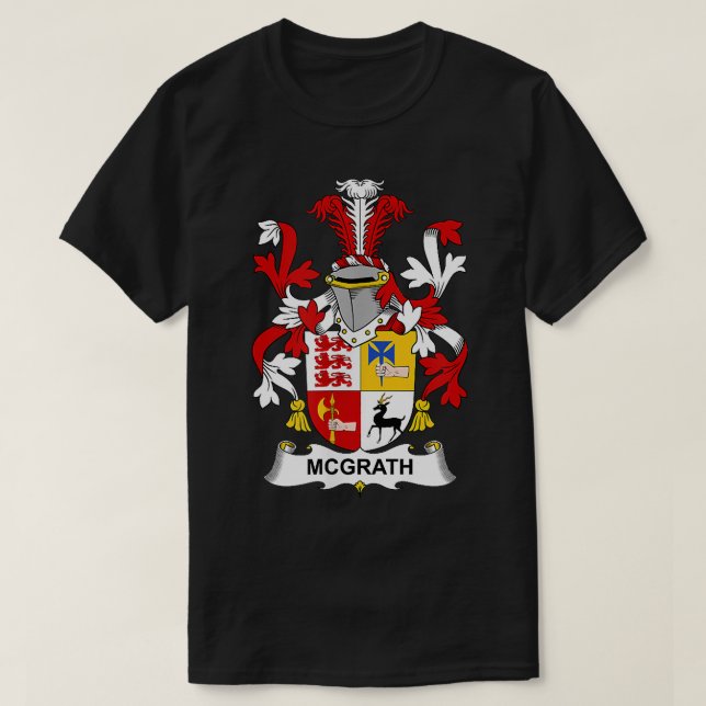 T-shirt Armoiries de McGrath Famille Crest  (Design devant)