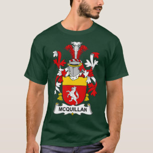 T-shirt Armoiries de McQuillan Armoiries de la famille Cre