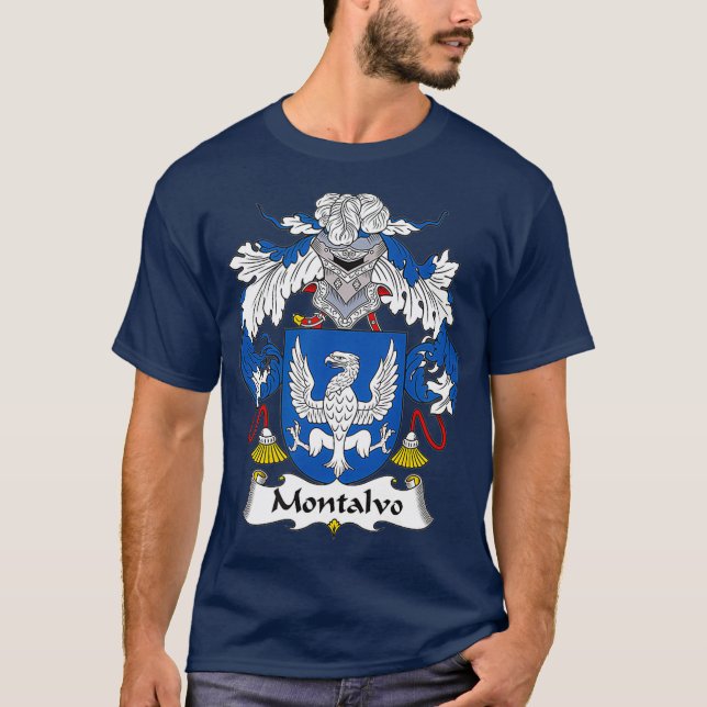 T-shirt Armoiries de Montalvo Famille Crest (Devant)