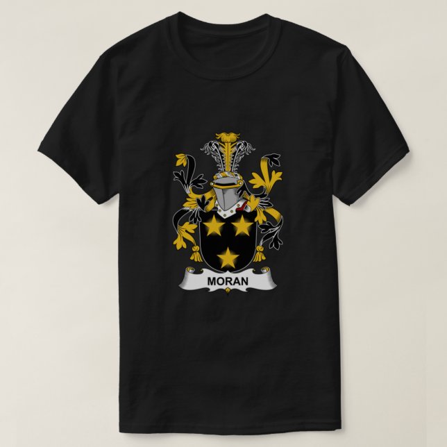 T-shirt Armoiries de Moran - Chemise de crête de famille e (Design devant)