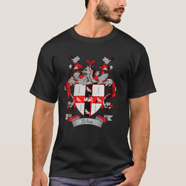T-shirt Armoiries de Nolan Nom de famille Crête T Sh (Devant)