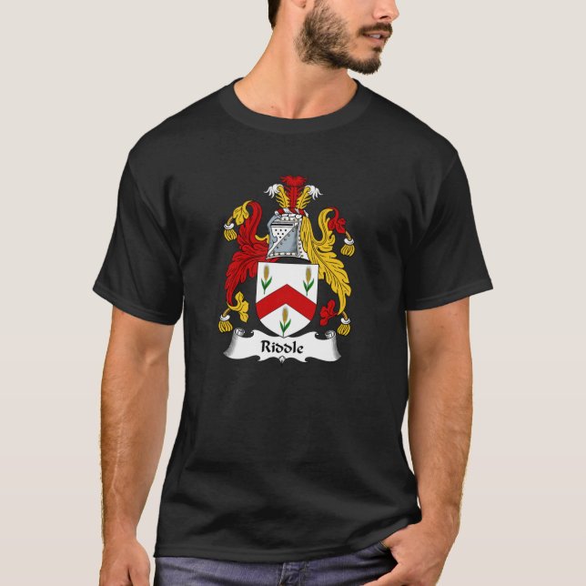 T-shirt Armoiries de Riddle Armoiries de famille Riddle (Devant)