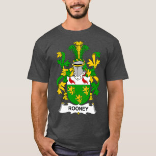 T-shirt Armoiries de Rooney Armoiries de la famille Crest