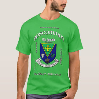 T-shirt Armoiries de Roscommon Ireland Irish Crest