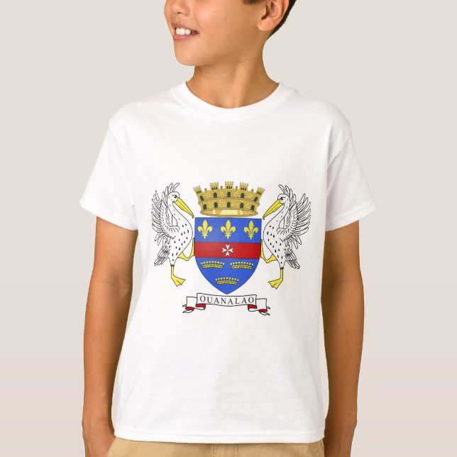 T-shirt Armoiries de Saint-Barthélemy (Devant)