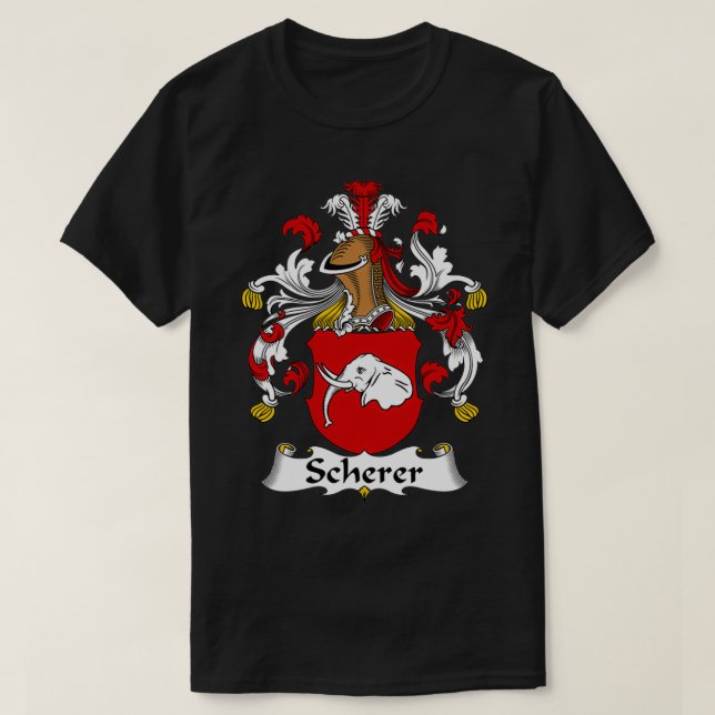 T-shirt Armoiries de Scherer Crest de famille (Design devant)