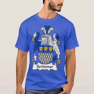 T-shirt Armoiries de Scrivener Armoiries de la famille Cre