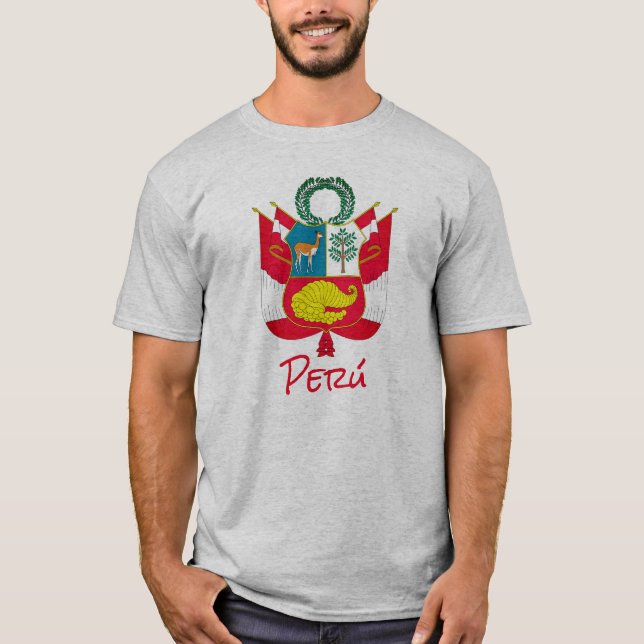 T-shirt Armoiries du Pérou (Devant)
