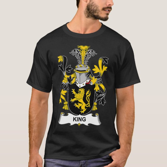 T-shirt Armoiries du roi Crest de famille (Devant)