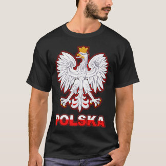 T-shirt Armoiries polonaises de Polska Aigle blanc