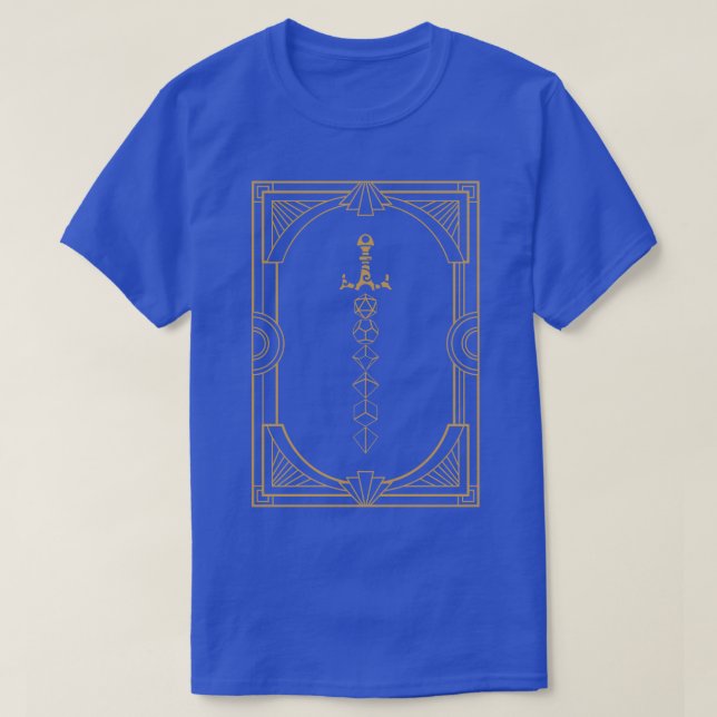 T-shirt Armory Dungeon39s Magical Gold Dice Tabletop (Design devant)
