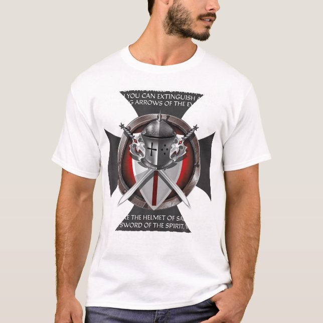 T-shirt Armure De Dieu Chemises Hommes Femmes Enfants Bibl (Devant)