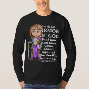T-shirt Armure de Motivation Chrétienne de Dieu Ephésiens