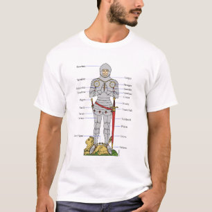 T-shirt Armure de plaque médiévale Circa 1430