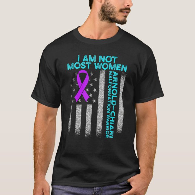 T-shirt Arnold Chiari Malformation Guerrier Amour Survivan (Devant)
