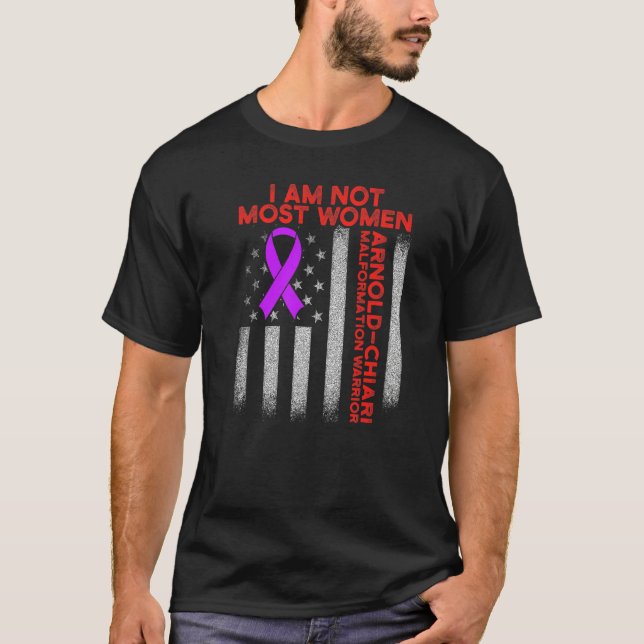 T-shirt Arnold Chiari Malformation Guerrier Amour Survivan (Devant)