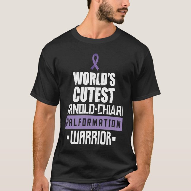 T-shirt Arnold Chiari Malformation Warrior Cutest Awarenes (Devant)