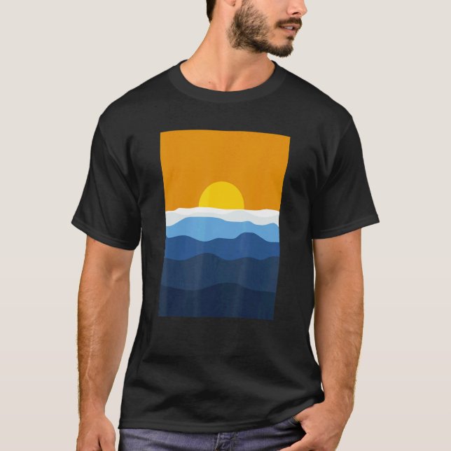 T-shirt Aroace Horizon LGBT Aro Ace Pride Aromantic Asexua (Devant)