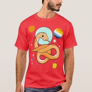 T-shirt Aroace Pride, astronaute serpent