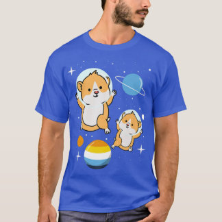T-shirt Aroace Pride de l'astronaute Hamster
