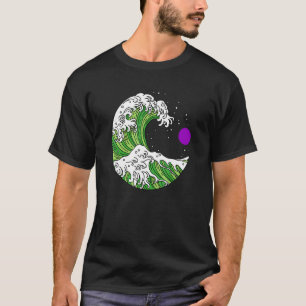T-shirt Aroace Pride Japonaise Wave Aro Ace LGBTQ Aromanti