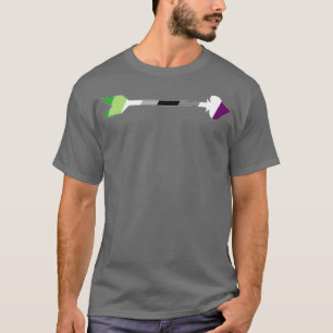 T-shirt Aromantic Arrow Aro et Ace Flags